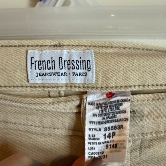 Vintage French Dressing Jeans Made In Canada Size 14P - Picture 3 of 7